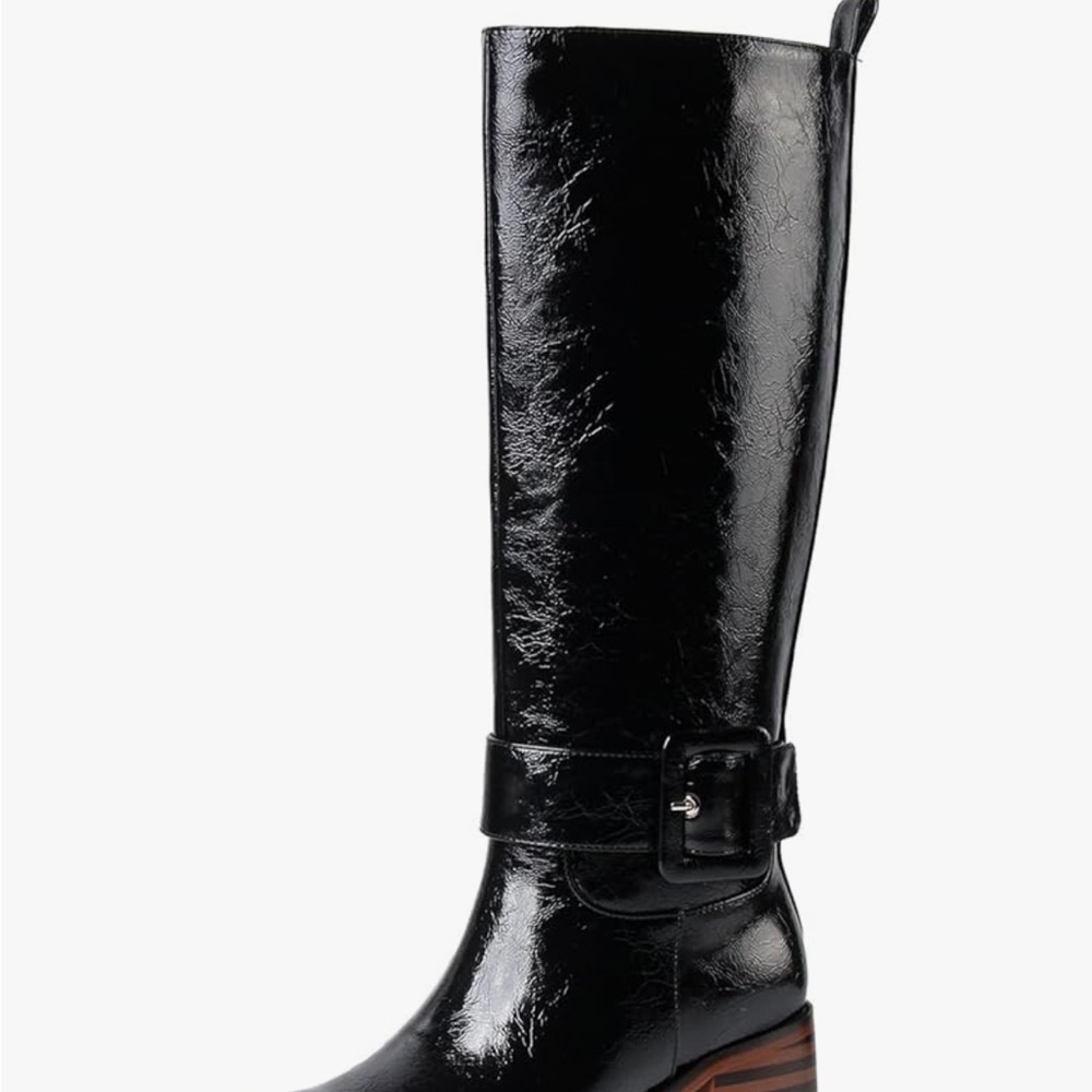 Sleek Black Heeled Boots